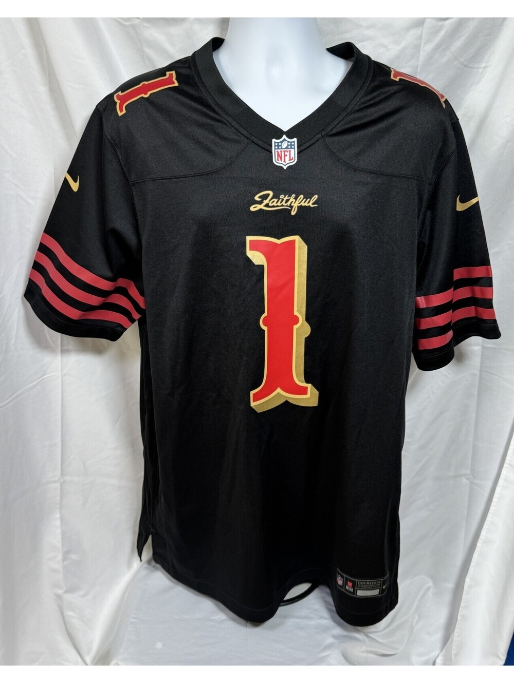 Ricky Pearsall #1 SF 49ers 2025 Rivalries Collection Jersey Size L NEW